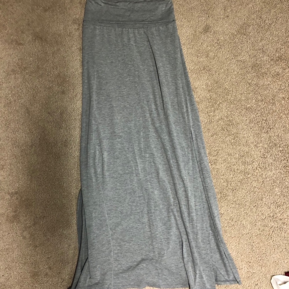 Grey maxi skirt